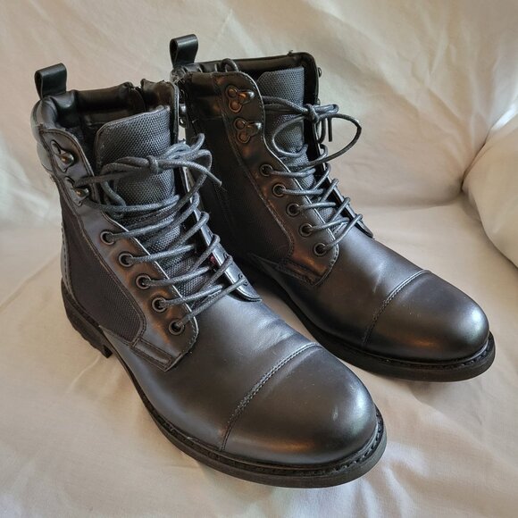 STEVE MADDEN Men's Hudson Black Water Resistant Jack Boot Size 8 - Picture 1 of 8